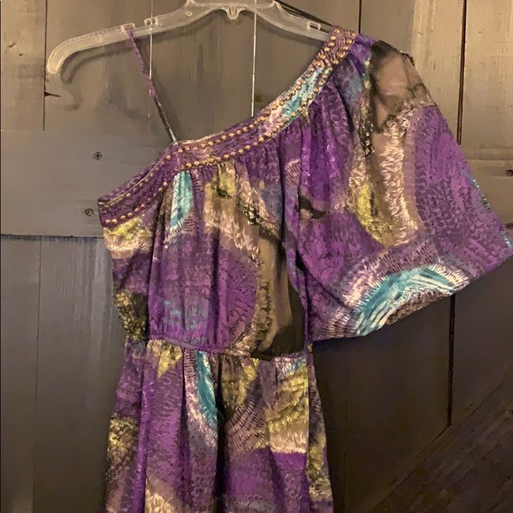 Angie One Shoulder Dress Size Small - Picture 2 of 6